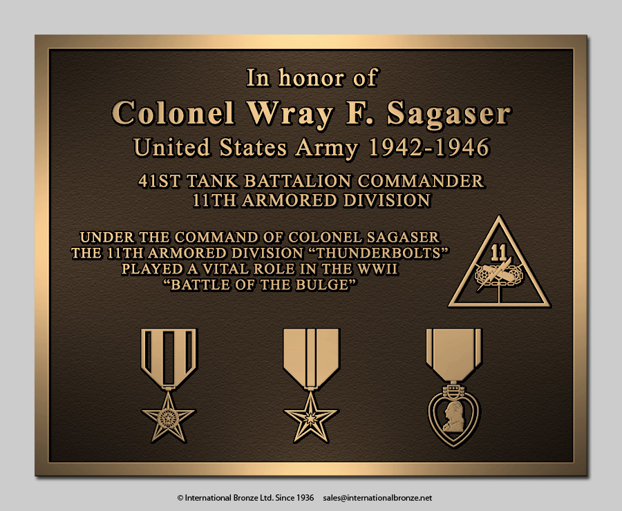 Colonel Wray F. Sagaser